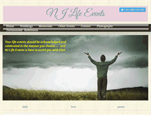 Tablet Screenshot of njlifeevents.com